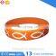 Unisex debossed silicone bracelet for activities event
