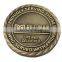 antique brass metal stamped coins