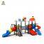Hot sale kids plastic slide and swing set for house