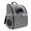 Breathable outside portable canvas space capsule pet cat carrier backpack