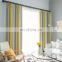 Wholesale custom mediterranean color stripe cotton and linen yarn-dyed jacquard fabric shade blackout window curtains for home