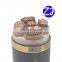 Copper 5 core waterproof electrical  power wire cable