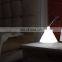 Tapered LED USB charging decorative mood lamp simple white Conical desktop night light for home