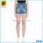 2016 clothing factory High waist jeans shorts for women wholesale