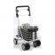 Aluminum oxidation large capacity handy collapsible shopping cart walker rollator with seat