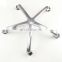 High quality aluminum alloy die casting chrome plated office chair base