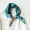New silk scarf custom satin silk oil painting small square scarf with hand gift stewardess professional assembly small scarf female