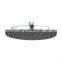 Chrome finish round ABS plastic portable handheld shower head with high pressure