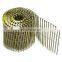 Round Head High Quality Galvanized or painted Coil Nails for wood pallet