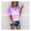 Loose Casual Women Gradient Color Print Tshirt Short Sleeve Summer 2020 New Fashion Tie-Dye T-Shirts Print Short T-Shirts Plus