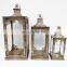 Set Of 3 classical Moroccan Lantern Gold Metal Lantern Antique Lantern Decorative  For Home Decor