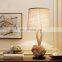 American Retro Cloth Art Hemp Rope Table Lamp Chinese Style Study Room Decoration LED Table Lights