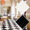 foshan tiles factory vitrified tile black and white polished porcelain floor tile