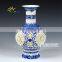 Qing Antique Chinese Hand Hollowed Blue And White Ceramic Flower Vases