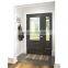 Solid wood white lacquer pivot swing door