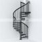 Custom spiral stainless steel handrail railing staircase design