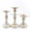 K&B high quality christmas iron metal pure white noble church prayer metal candlestick candleholder