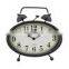 Simple antique style decorative children mini twin bell desktop table kids alarm clock for kids