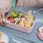 Top Selling Insulated Plastic   School Custom Bento Food Lunch Box Stainless Steel