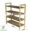 Amazing Natural bamboo shoe rack stackable shoe rack cabinet shoe shelf with 4 tiers