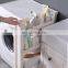 Multipurpose White Small 3Tier Pull Out Removable Storage Toilet Corner Organizer No Drill Bathroom Rack Plastic Shelf Wheeled