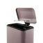 Rectangle stainless steel strong pedal indoor garbage waste bin soft close kitchen cabinet trash can