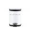6L square white color stock stainless steel trash can kitchen dustbin garbage trash bin