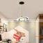 Modern Luxury Home Hotel Living Room Pendant Light Decorative Blue Chandelier Globe Moon Planet Glass LED Pendant Lamp