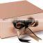 OEM/ODM Pink White Cardboard Paper Wedding Gift Box Packaging with Ribbon Magnetic Closure