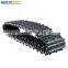 Mini excavator rubber crawler track 300X109X41 robot rubber track system