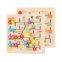 Wood Educational Alphabet Number Cognition Maze Toy