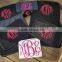 Monogrammed Car Floor Mat Set
