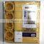 WAFFLE SHOWER CURTIAN WITH LINER WITH 12 PCS FABRIC HOOKS