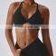 Nylon and spandex active sport bra running quick dry yoga women gym sport bras for girls fitness soft sports crop bra