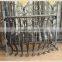 GYD-15B071 wrought iron and round shape erose aluminium balcony