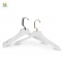 White Deluxe Brand Fashion Hanger with Chrome Hook Canton Fair Hot Cake Sample
