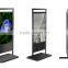 55 INCH usb port update and hanging systemwall mount acrylic lcd advertising player with usb port update and hanging syste