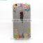 Hot selling flower pattern 3 in 1 design phone case for iPhone 6