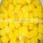 Canned yellow peach dices with high quality