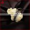 Zircon Pendant Bead With Imitation Ox Bone Carved Elephant