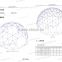 Geodesic dome marquee Transparent Wall Modular Homes Prefab House Luxury Decorations Sphere Tent