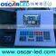 Basketball match score led stroke analysis screen with Nova ultra score software and referee console