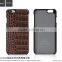 Classic Crocodile Leather Rubber Case for iPhone 6Plus HOCO Real Leather Cover Platinum Series Shell for iPhone 6s Plus MT-5810