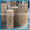 Stone sculpture light up flower pots