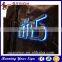 white light halo lighting letter