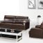 2015 new style black leather pictures of sofa designs