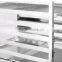New Baker Stainless steel Gastronorm trolley bakery bun bread dough tray