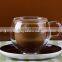 Yasit heat resistant glass small coffee mug with handle,small glass coffee mug,small tea cup