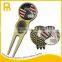 Bulk wholesale a set of divot tool ball marker hat clip golf accessories