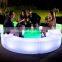 Commercial led circled glowing light chair led Furniture led table led chair General Use and No Folded Led Chair